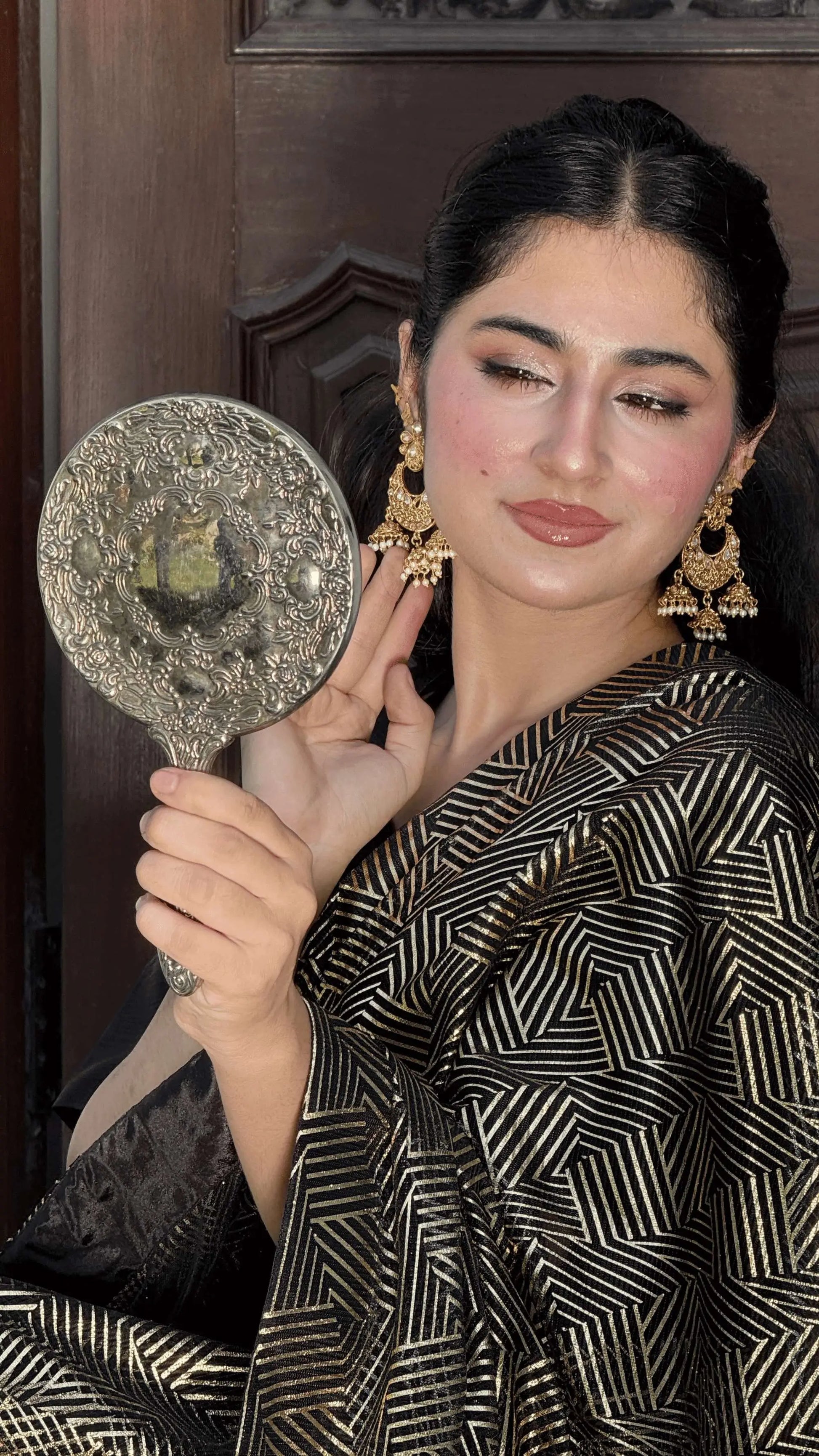 Black and Golden Saree for Adult | LIOR.PK
