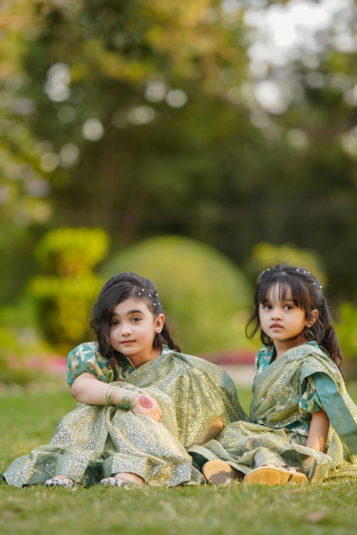 Green Saree 2 | LIOR.PK
