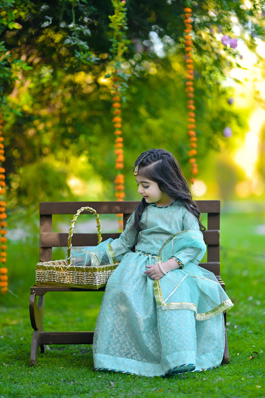 Sea Green Stitched Lehenga Choli – A Festive Must-Have!