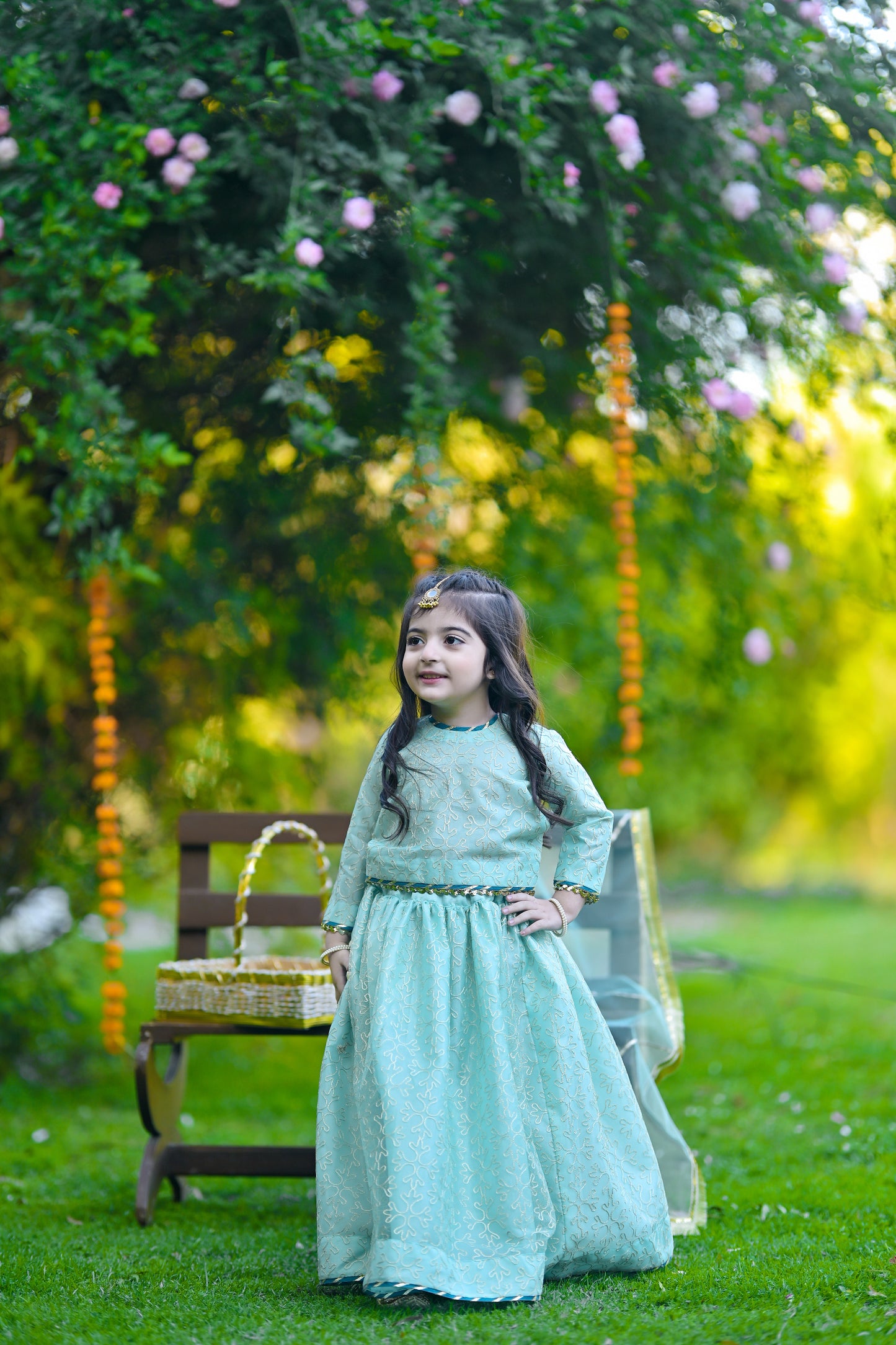 Sea Green Stitched Lehenga Choli – A Festive Must-Have!